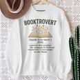 Booktrovert Definition Aesthetic Book Lovers Men Women Kids Sweatshirt Gifts for Old Women