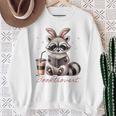 Booktrovert Raccoon Reading Book Iced Coffee Lover Sweatshirt Gifts for Old Women Booktrovert Raccoon Reading Book Iced Coffee Lover Sweatshirt Gifts for Old Women