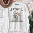 Chapter 31 Book Lovers & Readers 31st Birthday Wildflowers Sweatshirt Gifts for Old Women