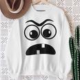 Creepy Face Carrot Halloween Book Character Costume Sweatshirt Gifts for Old Women