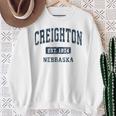 Creighton ネブラスカne ビンテージアスレチックスポーツデザイン スウェットシャツ 年配の女性への贈り物