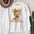 Cute Chihuahua Reading Dog Book Lover Animal Graphic Baby Premium Tri-Blend Sweatshirt Gifts for Old Women