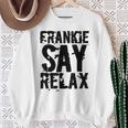 Frankieay Relax 太字フォントシャツ スウェットシャツ 年配の女性への贈り物