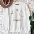 Just One More Chapter Book Lover Bookish Reading Blue Sweatshirt Gifts for Old Women