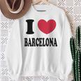 I Love Barcelona バルセロナが大好き スウェットシャツ 年配の女性への贈り物