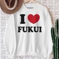 I Love Fukui 福井が大好き スウェットシャツ 年配の女性への贈り物