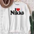 I Love Heart Nikko Japan 栃木県 スウェットシャツ 年配の女性への贈り物