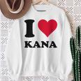 I Love Kana スウェットシャツ 年配の女性への贈り物