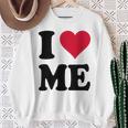 I Love Me 長袖tシャツ スウェットシャツ 年配の女性への贈り物