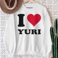 I Love Yuri スウェットシャツ 年配の女性への贈り物