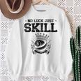 No Luck Justkill ビリヤードキュー プールスヌーカー スウェットシャツ 年配の女性への贈り物