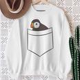Puffin In The Pocketeabird Iceland Pocket Puffin スウェットシャツ 年配の女性への贈り物