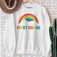 Rainbow Colors First Grade Squad Reading Book Graphic Sweatshirt Gifts for Old Women Rainbow Colors First Grade Squad Reading Book Graphic Sweatshirt Gifts for Old Women