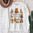 Reading Book Lover Bookish Camping Read With The Locals Sweatshirt Gifts for Old Women
