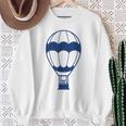 Simple Hot Air Balloon 熱気球 面白い シンプル ミニマリスト 気球 熱気球 スウェットシャツ 年配の女性への贈り物