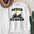 Speed Reader Book Lover Reading Sweatshirt Gifts for Old Women