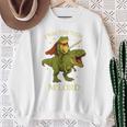Twas The Tism M'lord Frog ライディング 恐竜 ファンタジー 中世 スウェットシャツ 年配の女性への贈り物