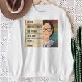 Never Underestimate The Power Of A Girl With A Book Feminist Sweatshirt Gifts for Old Women Never Underestimate The Power Of A Girl With A Book Feminist Sweatshirt Gifts for Old Women