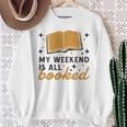 MY WEEKEND IS ALL BOOKED Reading Books Reader Meme Sweatshirt Gifts for Old Women