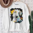 アイリッシュウルフハウンド 犬 モチーフ ペット 青い目 アイリッシュウルフハウンド スウェットシャツ 年配の女性への贈り物