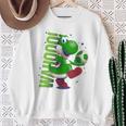 ザ・スーパーマリオギャラクシー・ムービー Action Yoshi 長袖tシャツ スウェットシャツ 年配の女性への贈り物