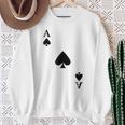 スペード、エース、カーニバル、コスチューム、ポーカー、カードプレイヤー。Poker Card スウェットシャツ 年配の女性への贈り物
