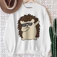 ダビングハリネズミ おもしろハリネズミ スウェットシャツ 年配の女性への贈り物