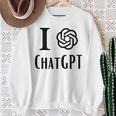 チャット Gpt が大好きです スウェットシャツ 年配の女性への贈り物