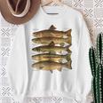 トラウト魚種種フィッシング フライフィッシング トラウト スウェットシャツ 年配の女性への贈り物