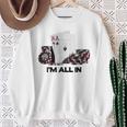 ポーカーエース、I Am All In スウェットシャツ 年配の女性への贈り物