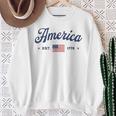 ヴィンテージ アメリカ国旗 Usa 4Th Of July American Flag Patriotic スウェットシャツ 年配の女性への贈り物