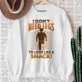 切断者ジョーク 脚切断者のための義足デザイン 長袖tシャツ スウェットシャツ 年配の女性への贈り物