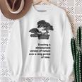 盆栽 松 園芸 庭いじり オーガニック 伝統 わびとさび 庭師 渋かっこいい 長袖tシャツ スウェットシャツ 年配の女性への贈り物