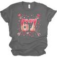 6 7 Melting Number Arrow Baseball Drip Valentine's Day Unisex Jersey T-Shirt