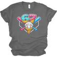67 Ice Cream Drip Baseball Meme Six Seven Gen Alpha Slang Unisex Jersey T-Shirt