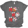 Basketball Baseball Soccer Christmas Ho Ho Ho Santa Xmas Unisex Jersey T-Shirt