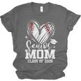 Senior Mom Class Of 2026 Baseball Graduation Heart Unisex Jersey T-Shirt