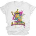 Baseball Banana Splatter Sports Kids Teens Premium Tri-Blend Unisex Jersey T-Shirt