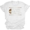 Baseball Hit Hard Run Fast Turn Left Men Boys Unisex Jersey T-Shirt Baseball Hit Hard Run Fast Turn Left Men Boys Unisex Jersey T-Shirt