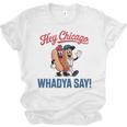 Hey Chicago Whadya Say Baseball Hot Dog Unisex Jersey T-Shirt