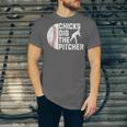 Chicks Dig The Pitcher Baseball Unisex Jersey T-Shirt Chicks Dig The Pitcher Baseball Unisex Jersey T-Shirt