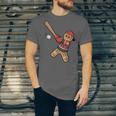 Ugly Christmas Sweater Gingerbread Baseball Toddler Kids Unisex Jersey T-Shirt
