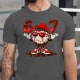67 Valentine Day Baseball Chocolate Ice Cream Drip Unisex Jersey T-Shirt