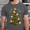 Baseball Bat Christmas Tree Lights Holiday Xmas Unisex Jersey T-Shirt Baseball Bat Christmas Tree Lights Holiday Xmas Unisex Jersey T-Shirt
