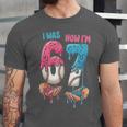 Baseball Ice Cream I Was 6 Now I'm 7 67 Birthday Boy Unisex Jersey T-Shirt Baseball Ice Cream I Was 6 Now I'm 7 67 Birthday Boy Unisex Jersey T-Shirt