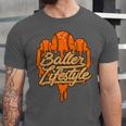 Baseball Lifestyle Home Plate Orange Ice Cream Drip Men Boys Unisex Jersey T-Shirt