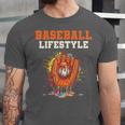 Baseball Lifestyle Ice Cream Drip Baseball Glove Crossed Bat Unisex Jersey T-Shirt