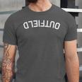 BaseballSoftball Upside Down Outfield Unisex Jersey T-Shirt BaseballSoftball Upside Down Outfield Unisex Jersey T-Shirt