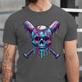 Halloween Baseball Skull Drip Baseball Lifestyle Boy Men Unisex Jersey T-Shirt