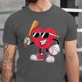 Heart Play Baseball Valentine's Day Teens Boys Girls Kids Unisex Jersey T-Shirt Heart Play Baseball Valentine's Day Teens Boys Girls Kids Unisex Jersey T-Shirt